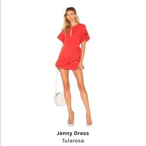 Tularosa Red Crossover Dress